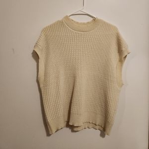 cream sweater vest